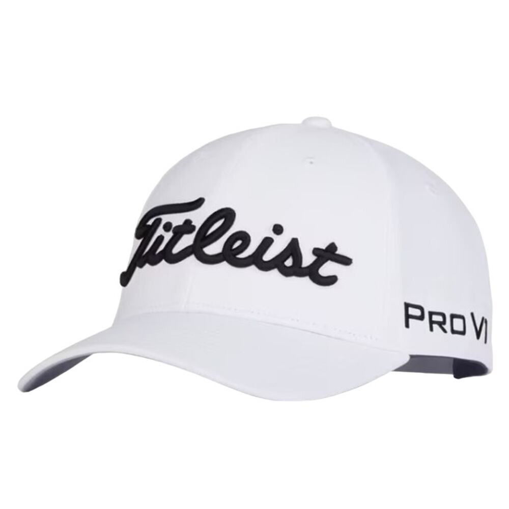 Titleist Tour Performance Golf PRO VI Cap Hat 50+ UPF Sports White/Black